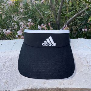 Adidas Visor Headband Womens One Size Black Spandex Blend Tennis Golf Aeroready